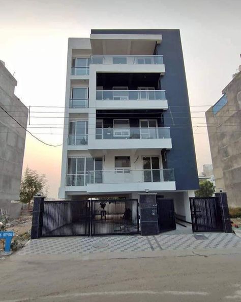 Procreate Building, Small Apartment Complex, Apartment Development, Small Apartment Building Design, Art Buildings, Building Design Plan, Modern Bungalow House Design, Small Apartment Building, Two Story House Design