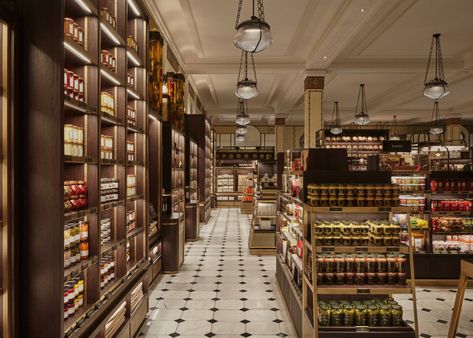 The gourmet grocery store. Gourmet Store Design, High End Grocery Store, Cozy Grocery Store, Luxury Grocery Store Design, Gourmet Grocery Store, Fancy Grocery Store, Boutique Grocery Store, French Grocery Store, Nyc Grocery Store