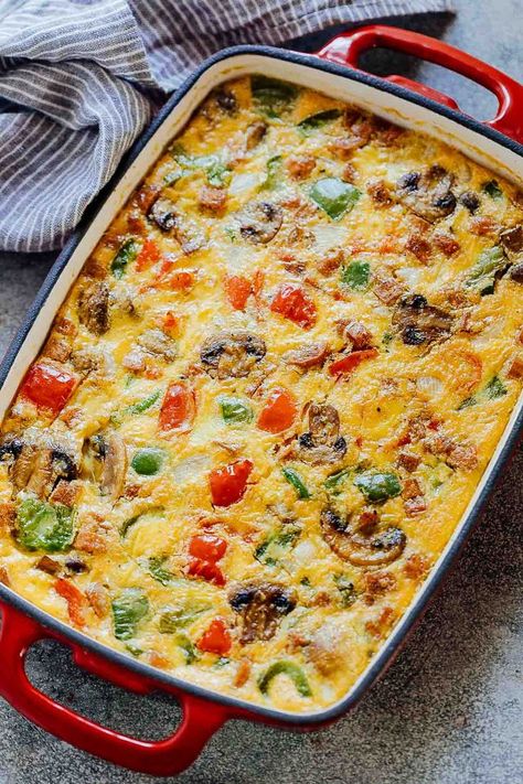 Denver Omelet, Resep Makanan Beku, Low Carb Breakfast Casserole, Menu Sarapan Sehat, Omelets Recipe, Hashbrown Casserole, Liver Care, Breakfast And Brunch, Feed A Crowd