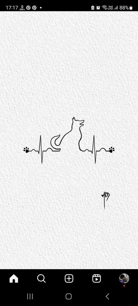 Heartbeat Dog Tattoo, Dog Heartbeat Tattoo, Heartbeats Wallpaper, Tattoo Perro, Heartbeat Line, Heartbeat Tattoo, Dog Tattoo, Heart Beat, Dog Tattoos