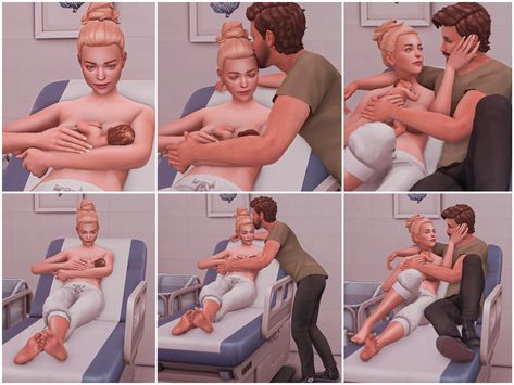 When 2 Become 3 Pose Pack by Katverse // sims 4 cc // custom content family with newborn poses Sims 4 Pregnancy Poses, Pregnant Sims, Sims 4 Pregnancy, Cute Sims, Pregnancy Poses, Sims 4 Couple Poses, Sims Poses, Sims Baby, Sims 4 Traits