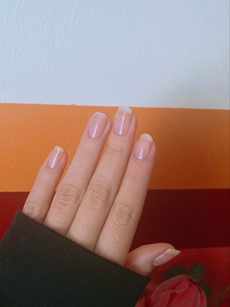 nails, short nails, neutral nails, manicure ideas, simple nails, spring nails Simple Clean Nails Natural, Semi Short Nails, Natural Nails Real Short, Clean Natural Nails Short, Short Clean Nails Natural, Clean Short Nails, Short Nail Bed Nails, Manicure Ideas Simple, Clean Natural Nails