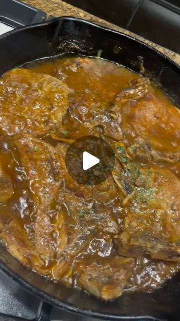 86K views · 5.9K likes | Itsmyseasoning, LLC on Instagram: "Tender juicy smothered pork chops with onion gravy…a go-to southern staple both easy and DElish 🤤 Recipe is in the comments ⬇️

#easyrecipes #easyrecipe #foodforfoodies #foodreels #porkchops" How To Get Pork Chops Tender, How To Make Smothered Pork Chops, Smothered Pork Chops Videos, Pork Chops Smothered In Gravy, Pork Recipes Videos, Baked Smothered Pork Chops In Oven, Smothered Pork Chops Skillet, Pork Chop Recipes Videos, Pork Chop Gravy Recipe