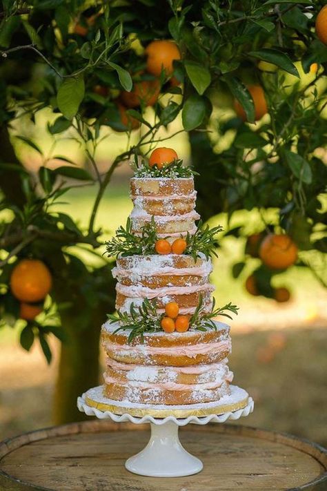 Bakery Photography, Citrus Cake, Summertime Wedding, Summer Wedding Cakes, Citrus Wedding, Naked Cakes, Tiered Cake, Wedding Cake Rustic, Rustic Wedding Cake