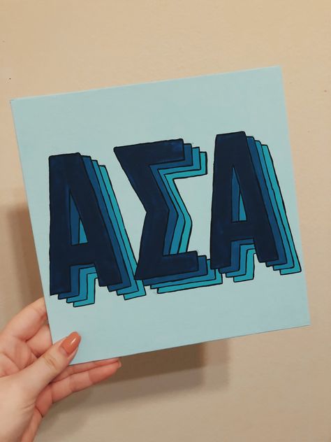 alpha sigma alpha sorority canvas asa Sorority Canvas Paintings, Sorority Paintings, Sorority Signs, Little Gifts Sorority, Big Little Canvas, Sorority Art, Big Little Basket, Sorority Paddles, Alpha Sigma Tau