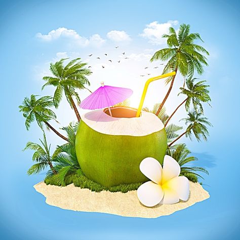 Creative small fresh coconut background, Creative, Coconut Milk, Small Fresh, Background image Coconut Background, World Coconut Day, Milk Background, Coconut Images, Travel Agency Logo, Hawaiian Artists, Hd Desktop Wallpaper, Summer Wallpapers, Beach Logo