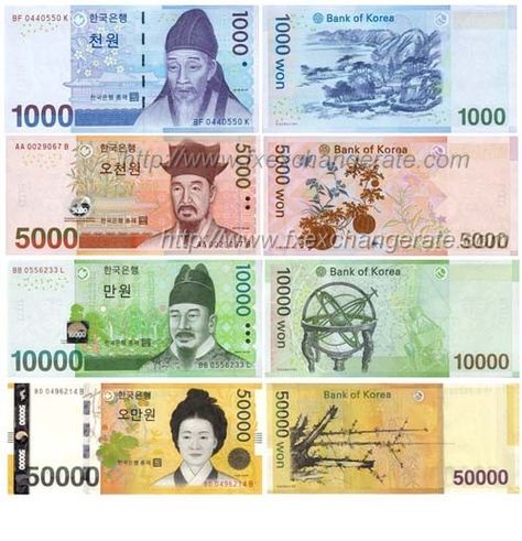 korea currency || KOREAN WON || Banknotes Money, Monopoly Money, Currency Design, Currency Note, Money Collection, Fake Money, Exchange Rate, Get Shot, South Korean