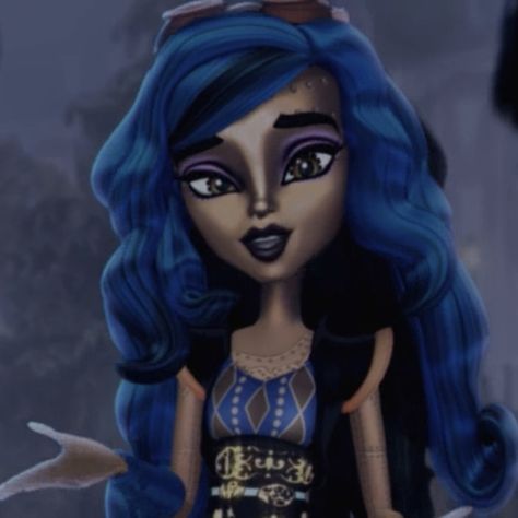 Rebecca Steam, Steam Icon, Robecca Steam, Famous Scientist, Dark Blue Hair, Arte Monster High, Monster High Pictures, Moster High, Childhood Tv Shows