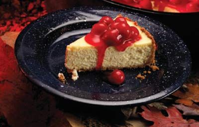 Try this Dutch oven cheesecake recipe - Scouting magazine Campfire Dutch Oven Recipes, Easy Dutch Oven Recipes, Dutch Oven Desserts, Dutch Oven Camping Recipes, Dutch Oven Camping, Vegetarian Bake, Dutch Oven Cooking, Dutch Oven Recipes, Campfire Food