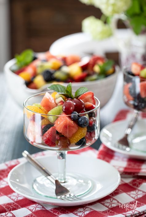 Learn how to make the ultimate fruit salad! #recipe #fruit #strawberries #picnic #potluck #party #easy #fruitsalad #watermelon #berries Variety Of Fruits, Fruit Salad Recipes, Vegetable Salad, Fruit Salad, Small Bowls, Watermelon, Salad Recipes, Good Food, I Am Awesome