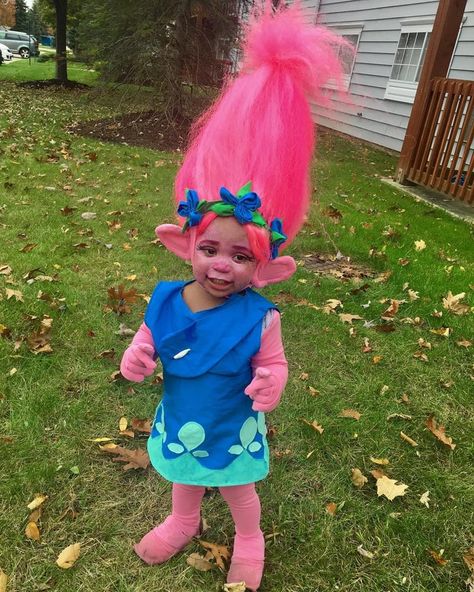 Trolls Costume, Troll Halloween Costume, Poppy Costume, Troll Costume, Halloween Costume Toddler Girl, Toddler Girl Halloween, Baby Kostüm