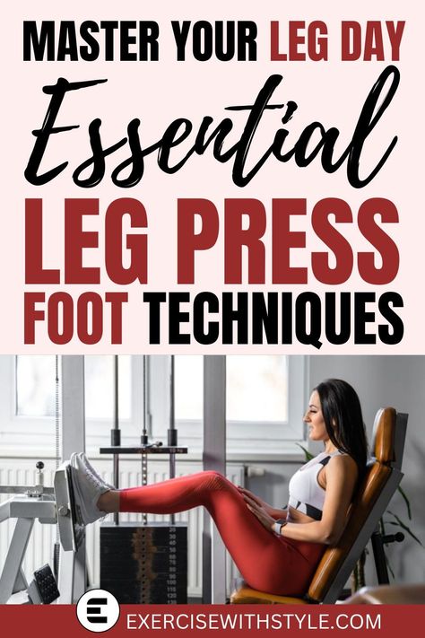 Tired of guessing your leg press foot placement? Confused about muscle targeting and benefits? Dive into our Ultimate Guide to Leg Press Foot Placement for clarity. We break down variations, so you can press with confidence. No more second-guessing, just informed gains! 🏋️‍♂️ #LegPress #FootPlacement #WorkoutWisdom Seated Leg Press Foot Placement, Leg Press Benefits, Leg Press Foot Placement, Leg Press Workout, Seated Leg Press, Leg Press Machine, Ankle Mobility, Second Guessing, Leg Machines