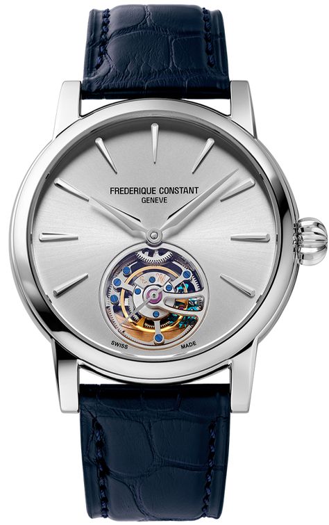 Frederique Constant, Geneva, Luxury Watch, Blue Leather, Luxury Watches, Leather Case, Time Piece, Luxury Branding, Classic Design