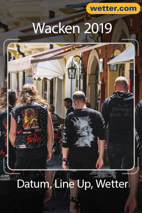 Zum 30. Mal zieht das Wacken Open Air (1.8. - 3.8.2019) Hardrock- und Metal-Fans nach Schleswig-Holstein. Wird das Wetter dieses Jahr mitspielen?  #wetter #wacken #hardrock #metal #vorhersage #festival #musik #wissen #tipps wissenswert #weisheiten Open Air, Hard Rock, Festival, Black, Art, Schleswig Holstein