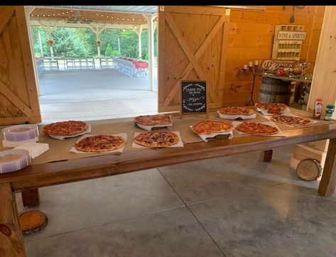 Pizza Display For Party, Pizza Bar Party, Pizza Display, Pizza Bar, Pizza Delivery, Apartment Life, Pink Party, Wedding Rehearsal, Pink Parties