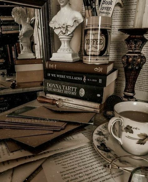 ― #darkacademia #vintage #brown #aesthetic Classical Academia, Campus Room, Paradis Sombre, Dark Academy Aesthetic, Academic Aesthetic, Grafika Vintage, Dark Acadamia, Academia Aesthetics, Light Academia Aesthetic