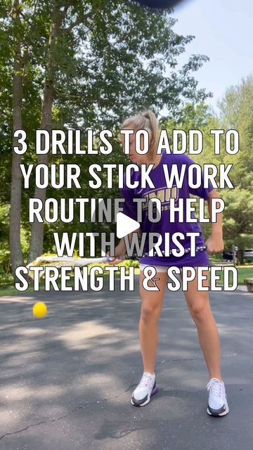 Maddhouse Lacrosse by Maddie Epke on Instagram: "3 Drills I use with my Gait Draw M stick that help me strengthen my stick work and wrist work! Try it out! • • • @maddie.epke" Lacrosse Drills For Beginners, Lacrosse Drills, Work Routine, Lacrosse, Drills, Try It, Help Me, On Instagram, Instagram