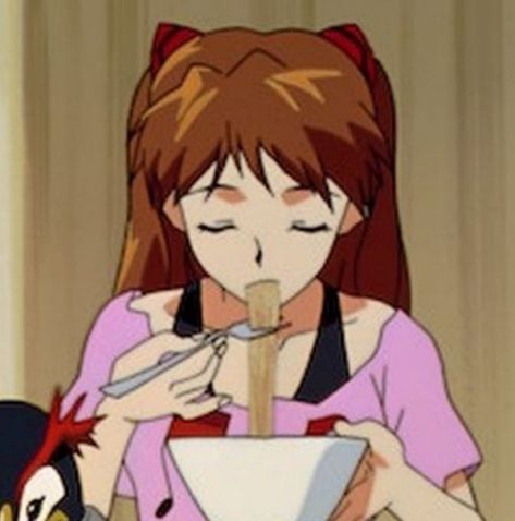 matching pfps of Shinji and Asuka from Neon Genesis Evangelion eating ramen in sync Evangelion Shinji, Evangelion Art, Neon Evangelion, Anime Head, Asuka Langley, Genesis Evangelion, Neon Genesis, Matching Profile, Anime Best Friends