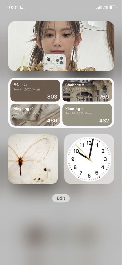 Le Sserafim Homescreen, Lesserafim Homescreen Layout, Le Sserafim Brown Aesthetic, Le Sserafim Themed Phone, Le Sserafim Homescreen Layout, Sakura Homescreen, Brown Ios Layout, Le Sserafim Beige Icon, Kpop Le Sserafim