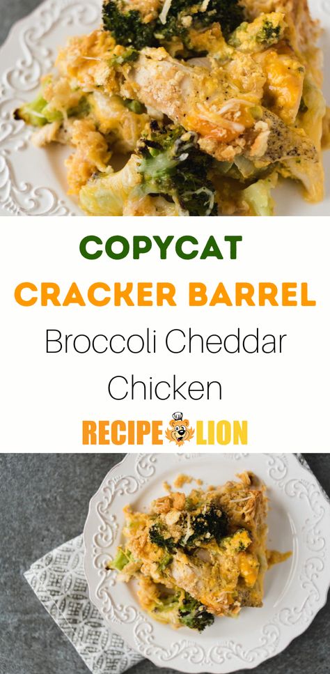 Cracker Barrel Broccoli Cheddar Chicken, Cracker Barrel Broccoli, Cracker Barrel Copycat, Broccoli Cheddar Casserole, Copycat Cracker Barrel, Cracker Barrel Chicken, Broccoli Cheddar Chicken, Chicken Broccoli Cheese, Broccoli Cheese Casserole