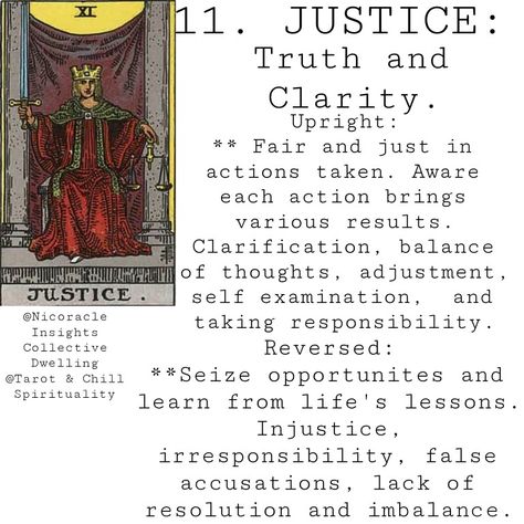 Tarot Cards Justice, Justice Tarot Card Meaning, Tarot Card Aesthetic, Justice Tarot Card, Justice Tarot, Card Aesthetic, Card Meanings, Zodiac Cards, Tarot Tips