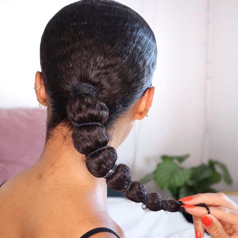 Natural hair & lifestyle on Instagram: “Wash day hairstyle❣️Banded ponytail. I switched things up this wash day. Usually I don’t style on wet hair. I usually braid up my hair…” Hair Lifestyle, Wash Day, Cute Hairstyles For Medium Hair, Acrylic Nail Art, Wet Hair, My Hair, Glow Up?, Cute Hairstyles, Natural Hair