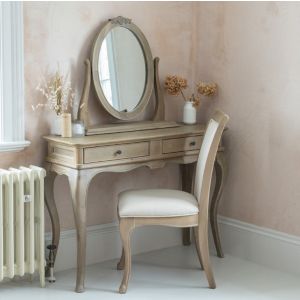 French Style & Shabby Chic Dressing Tables - Crown French Furniture Dressing Room Vintage, French Furniture Design, Traditional Dressing, Headboard Lamp, Beautiful Shapes, Stylish Tables, Elegant Bedroom, Wood Shades, Fabric Dining Chairs