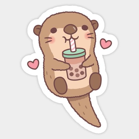 Discover The Best Professional Services in Graphic Design, Digital Marketing, Animation, Writing, and More Boba Kawaii, Bubble Tea Sticker, Kawaii Doodle, Otter Love, Drink Stickers, Bubble Milk Tea, Procreate Ipad Art, Posca Art, Stickers Kawaii