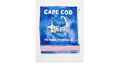 Amazon.com: FURBISH Cape Cod Matchbook Art Print - Modern Aesthetic Wall Décor - 5X7: Posters & Prints Jessica Rowe, Dreamy Destinations, Personalized Gallery Wall, Furbish Studio, Astrology Jewelry, Matchbook Art, Cape Cod Massachusetts, Preppy Room Decor, Preppy Room