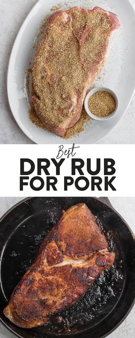 This 7-ingredient Dry Rub for Pork will quickly become your go-to pork rub. Whether you're making chops, ribs, loins or a roast, you'll love this savory and sweet dry rub. Mix up a batch today! Best Pulled Pork Rub Recipe, Best Pulled Pork Rub, Bbq Pork Rub Recipe, Pulled Pork Dry Rub Crockpot, Bbq Pulled Pork Seasoning, Pork Shoulder Dry Rub Recipe, Dry Rub For Pork Shoulder, Bbq Dry Rub Recipes Pulled Pork, Pulled Pork Rub Slow Cooker