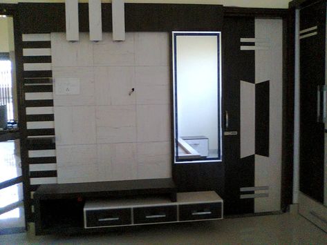 Tv Panel With Dressing Table, Tv Unit With Dressing Table, Lcd Wall Design, Tv Wall Panel, Lcd Wall, Lcd Units, Modern Tv Wall Units, Tv Wall Units, Modern Tv Wall