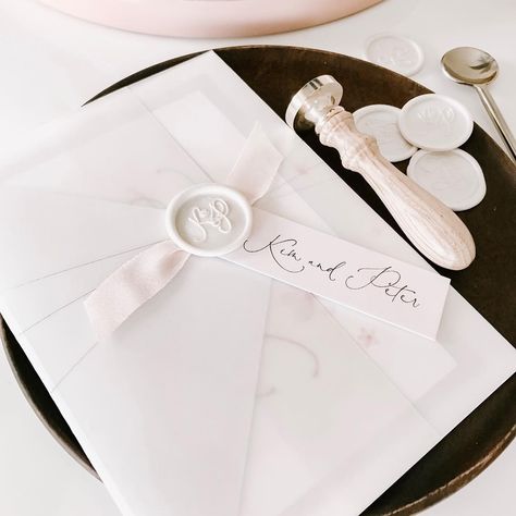 The prettiest of reposts by our fav @ciarapatrickdesigns✨⠀⠀⠀⠀⠀⠀⠀⠀⠀ Pearly white seals, pretty blush silk ribbon and crisp vellum wraps. 👌🏻✨⠀⠀⠀⠀⠀⠀⠀⠀⠀ .⠀⠀⠀⠀⠀⠀⠀⠀⠀ .⠀⠀⠀⠀⠀⠀⠀⠀⠀ .⠀⠀⠀⠀⠀⠀⠀⠀⠀ #custominvites #luxuryinvitations #cpdtribe #weddinginvitations #stationery #weddingplanning #instawedding #youreinvited #bespokeinvitations #gettingmarried #summerwedding #rsvp #cherryblossom #blush #silkribbon #paperie #papergoods #bridetobe #heirloomseals #waxseals Wedding Invitation Vellum, Invitation Vellum, Vellum Wrap, Cherry Blossom Design, White Seal, Bespoke Invitations, Wedding Stamp, Vellum Paper, Paper Ribbon