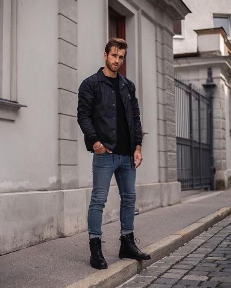 Black Combat Boots Outfit Men, Black Boots Outfit Men, Combat Boots Outfit Men, Black Boots Men Outfit, Boots Men Outfit, Boots Outfit Men, Black Boots Men, Black Boots Outfit, Combat Boots Men