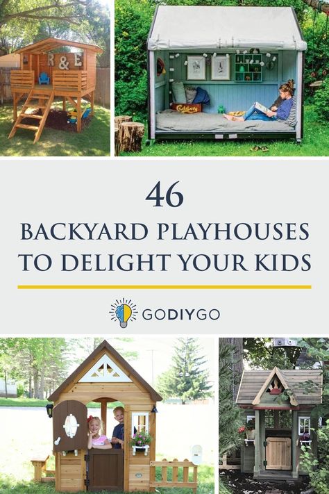 Simple Playhouse, Kids Tables And Chairs, Playhouse Decor, Diy Pathway, Wood Playhouse, Diy Garden Landscaping, Kids Tables, Diy Exterior, Garden Playhouse