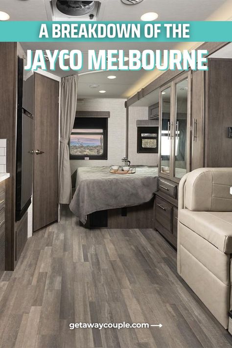 We breakdown the entire Jayco Melbourne lineup so you can decide if it's the right RV for you. Here's everything you want to know about this RV! A Breakdown of the Jayco Melbourne Jayco Rv, Class C Motorhomes, Fifth Wheel Trailers, Buying An Rv, Rv Living Full Time, Popup Camper, Rv Lifestyle, Full Time Rv, Camping Locations