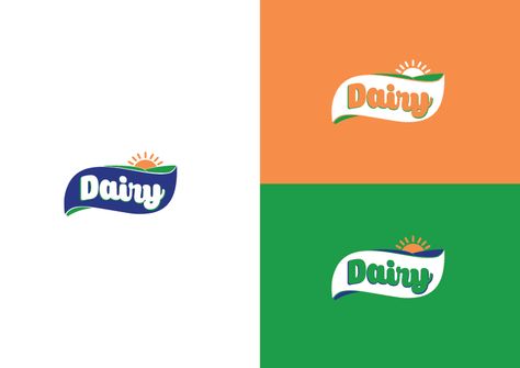 Dairy Company Logo, Dairy Logo Design, Dairy Farm Logo, Dairy Brands, Sweet Box Design, Factory Logo, Logo Design Inspiration Branding, Farm Logo, Sweet Box