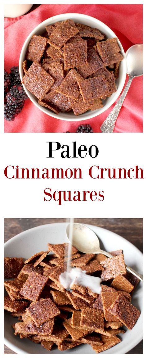 Paleo Cereal Recipe, Paleo Cereal, Cinnamon Crunch, Paleo Recipes Breakfast, Sunflower Butter, Healthy Version, Paleo Baking, Cinnamon Butter, Paleo Sweets