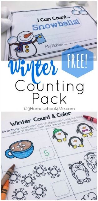 FREE Winter Count to 10 Printables - these fun winter worksheets for kids make it fun for toddler, preschool, and kindergarten age kids to practice counting to 10 with counting practice, coloring, counting emergent reader, and more. Preschool Winter Worksheets, Winter Science Activities, Winter Worksheets, Winter Science Experiments, Worksheets For Preschoolers, Counting Practice, Winter Science, Preschool Winter, Preschool Science Activities