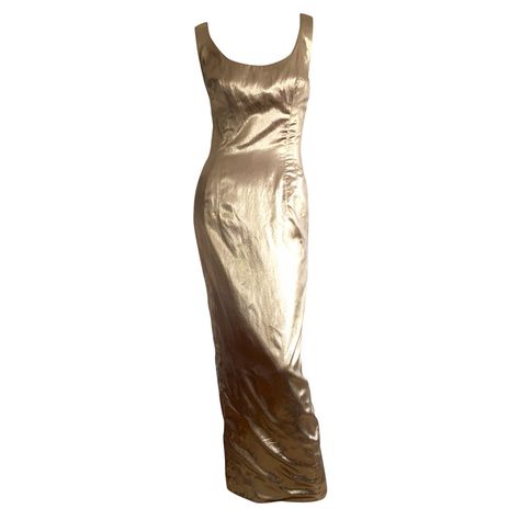 Brown Vintage Dresses, Vintage Wiggle Dress, Vintage Evening Gowns, 1960s Dresses, Metallic Gold Dress, Gown Vintage, Vintage Couture, Vestidos Vintage, Wiggle Dress