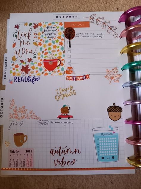 October Dashboard, October 4th, Life Book, Planner Dashboard, Life Plan, October 4, Book Of Life, Autumn Theme, Happy Planner