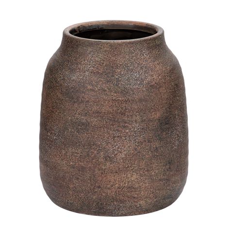 PRICES MAY VARY. PREMIUM CERAMIC: The rustic vase is crafted from 100% ceramic,durable and high-quality, trend lasting vase set will keep your decor looking fresh and up-to-date year after year. This vintage vase makes your home life no longer monotonous. SUITABLE FOR A VARIETY OF FLORAL ARRANGEMENTS: The vase measures 8" height and 11" width 4 ¾" opening. Perfect for greenery,freshly cut blooms and dry or faux florals,but also can hold water for fresh flowers.The ceramic vase itself can be disp Kitchen Mantel, Pampas Vase, Farmhouse Flowers, Vase For Living Room, Farmhouse Vase, Textured Vase, Vase Antique, Rustic Vase, Flowers Vase