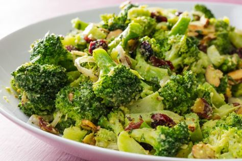 America’s Test Kitchen: Broccoli Salad with Creamy Avocado Dressing (Ep 2226) | WSKGWSKG Butter Broccoli, Recipes Broccoli, Creamy Avocado Dressing, Peanut Salad, Avocado Salad Dressing, Healthy Oil, Salad With Avocado, Avocado Dressing, Butter Recipes