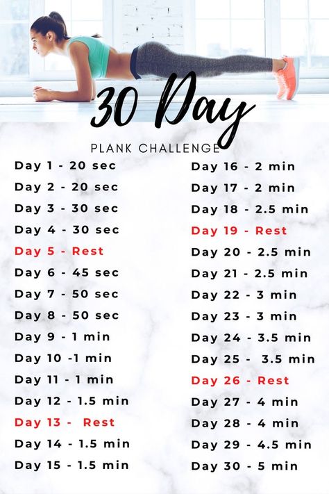 Get a firm stomach in 30 days with daily plank workouts. 30 Day Plank Challenge For Beginners, Month Workout Challenge, Exercise Challenge, 30 Day Plank, 30 Day Plank Challenge, Pilates Challenge, Become Stronger, Strengthen Your Core, Month Workout