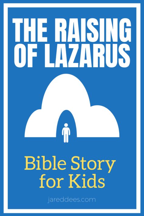 Lazarus Bible Story, Jesus Raises Lazarus, Toddler Bible Crafts, Bible Story For Kids, Sunday School Stories, Christian Skits, Youth Sunday School Lessons, Youth Church, Raising Of Lazarus