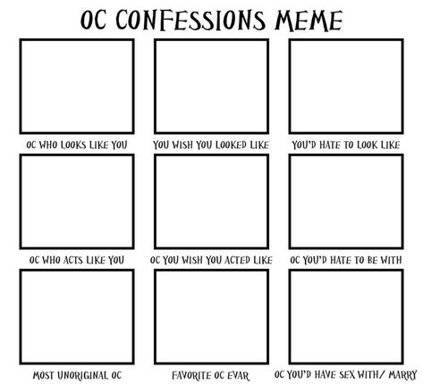 Oc Drawing Prompts, Character Sheet Writing, Funny Charts, Drawing Meme, Character Sheet Template, Art Style Challenge, Drawing Ideas List, Drawing Prompts, Character Template