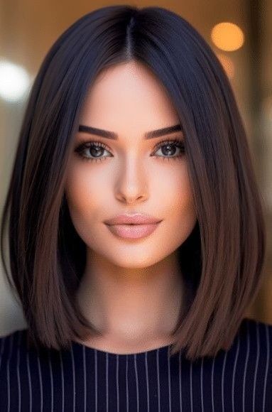 Neck Length Haircut, Dense Hair, Wet Look Hair, Hair Elegant, Chin Length Haircuts, Short Silver Hair, Medium Length Hair With Layers, Lob Haircut, Honey Blonde Hair