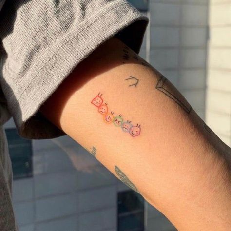 Colorful Smiley Face, Smiley Face Tattoo, Bachelorette Tattoos, Tattoo Vintage, Inspiration Tattoos, Art Magic, Creativity Art, Small Wrist Tattoos, Face Tattoos