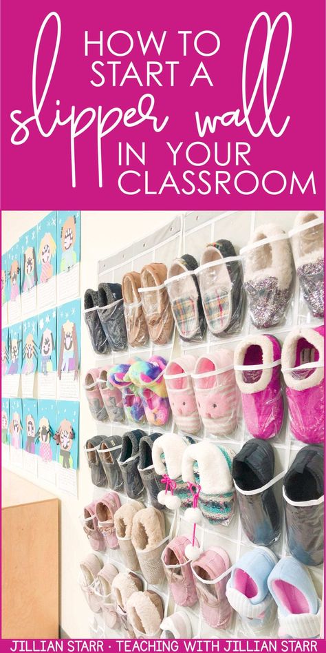 Teachers, help your students cozy up for some great learning! Having students change into slippers is one of my favorite ways to create a warm and safe learning environment. I have used it in my 1st, 2nd and 3rd grade classroom. Feeling comfortable helps increase a student's ability to focus, and their willingness to engage in the content. Check out this post to get all the details and learn how to make this a part of your classroom community too! #classroomcommunity #sensoryneeds #classroom Free Math Centers, Elementary Classroom Decor, Third Grade Classroom, 4th Grade Classroom, 3rd Grade Classroom, 2nd Grade Classroom, First Grade Classroom, New Classroom, Classroom Setup