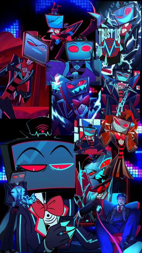 Vox Wallpaper Vox Wallpaper, Really Cool Wallpapers, Dark Background Wallpaper, Cartoon Video Games, Monster Hotel, Alastor Hazbin Hotel, Simple Phone Wallpapers, Aesthetic Template, Vivziepop Hazbin Hotel