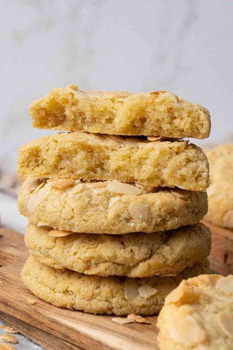 Almond Frangipane Cookies, Frangipane Cookies, Almond Croissant Cookies, Almond Extract Cookies, Croissant Cookie Recipe, Almond Paste Cookies, Almond Sugar Cookies, Foolproof Recipes, Almond Butter Cookies